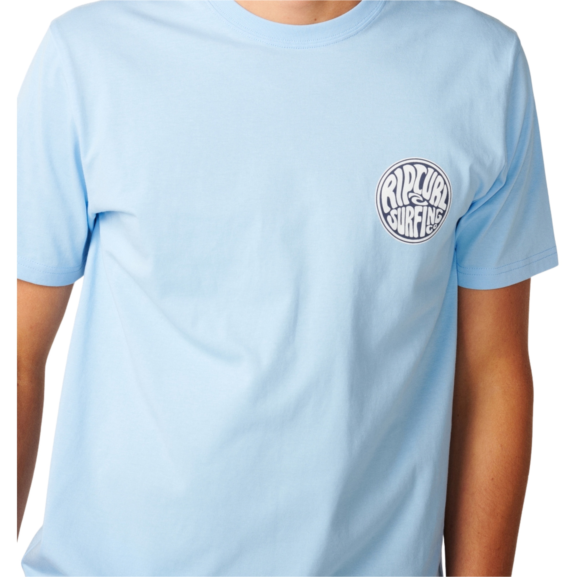 2026 Rip Curl Mens Streamline Chest Logo T-Shirt 13KMTE - Blue Bell